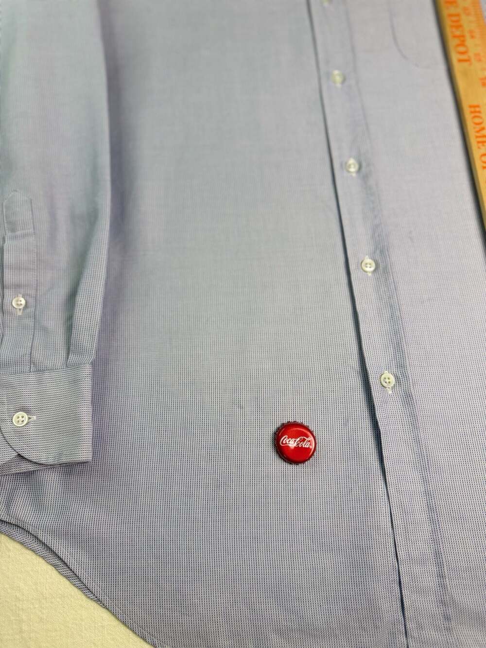 90s Giorgio Armani Archive Microcheck Button Up Shirt… - Gem